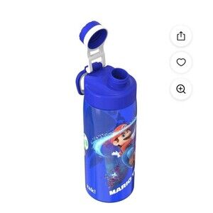 Super Mario Bros. Movie 25-ounce plastic water bottle Zak Designs -NEW